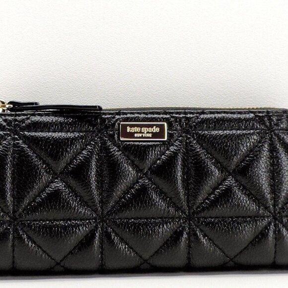 KATE SPADE WHITAKER PLACE NISHA WALLET BLACK - Picture 1 of 7